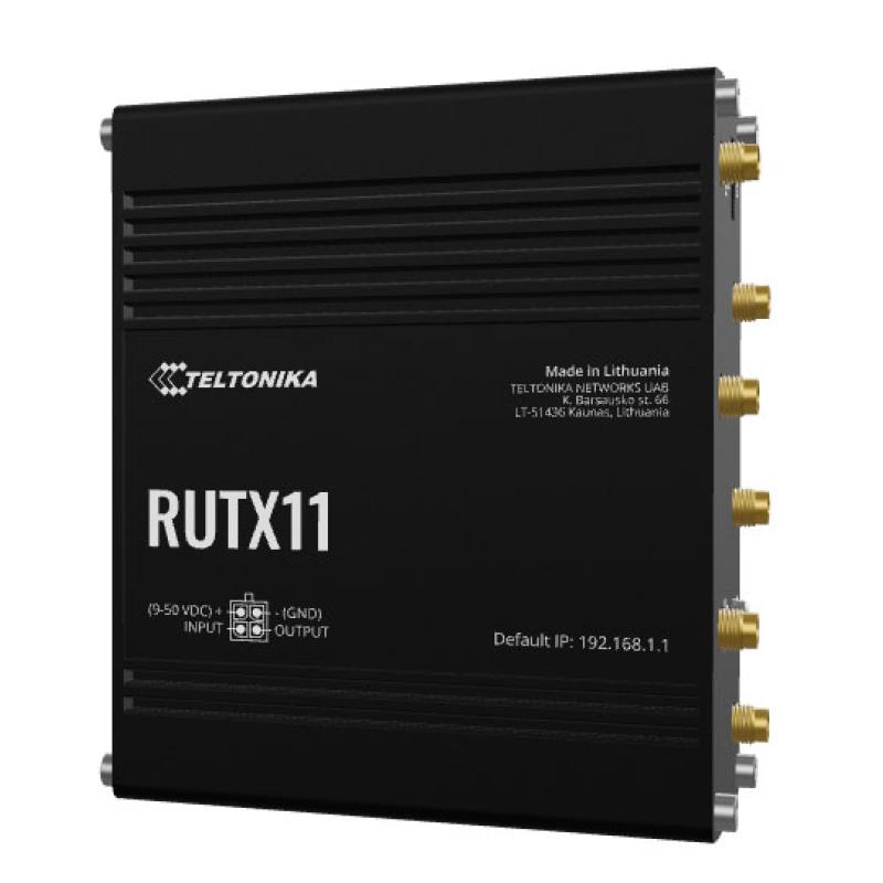 Teltonika RUTX11 Industrial Cellular Router, 4G LTE, DUAL SIM, WI-FI, 3x GB-LAN, WAN, NORDAMERIKA Teltonika RUTX11 Industrial Cellular Router, 4G LTE, DUAL SIM, WI-FI, 3x GB-LAN, WAN, NORDAMERIKA