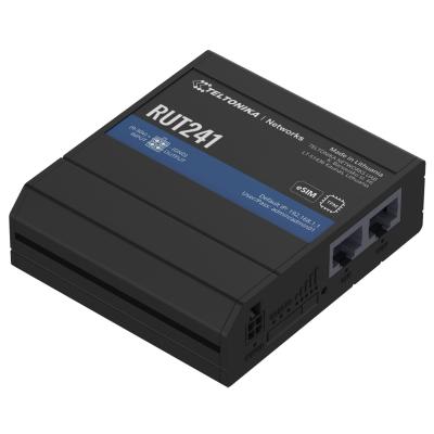 Teltonika RUT241 eSIM Industrieller Router 4G LTE Wi-Fi Global Teltonika RUT241 eSIM Industrieller Router 4G LTE Wi-Fi Global