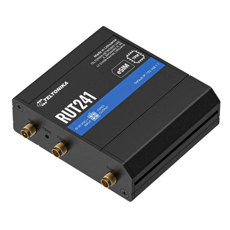 Teltonika RUT241 eSIM Industrieller Router 4G LTE Wi-Fi Europa Teltonika RUT241 eSIM Industrieller Router 4G LTE Wi-Fi Europa