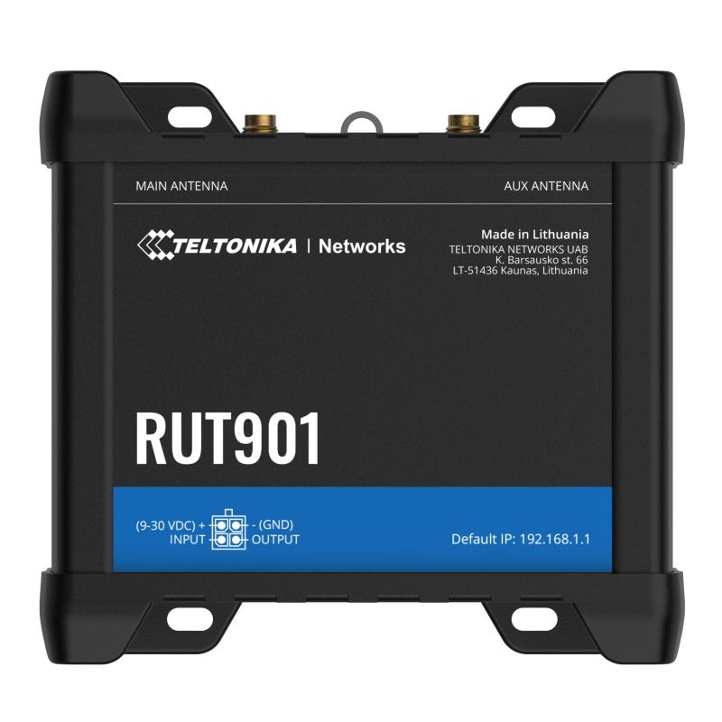 Teltonika RUT901 Industrial Cellular Router 4G LTE,  Dual SIM, WiFi, Protokolle Teltonika RUT901 Industrial Cellular Router 4G LTE,  Dual SIM, WiFi, Protokolle