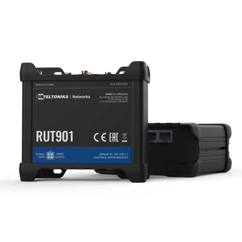Teltonika RUT901 Industrial Cellular Router 4G LTE,  Dual SIM, WiFi, Protokolle Teltonika RUT901 Industrial Cellular Router 4G LTE,  Dual SIM, WiFi, Protokolle
