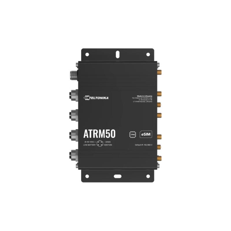 Teltonika ATRM50 5G Router for Transportation mit Dual SIM/eSIM, 4 x M12 Gigabit Teltonika ATRM50 5G Router for Transportation mit Dual SIM/eSIM, 4 x M12 Gigabit