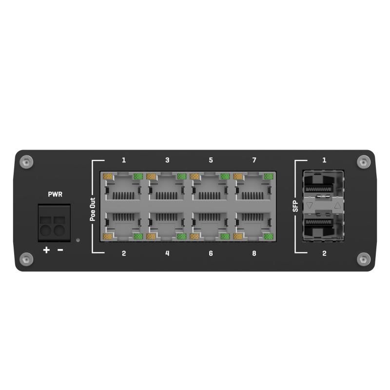 Teltonika TSW200 8 x Ethernet 2 x SFP Unmanaged PoE+ Switch Teltonika TSW200 8 x Ethernet 2 x SFP Unmanaged PoE+ Switch