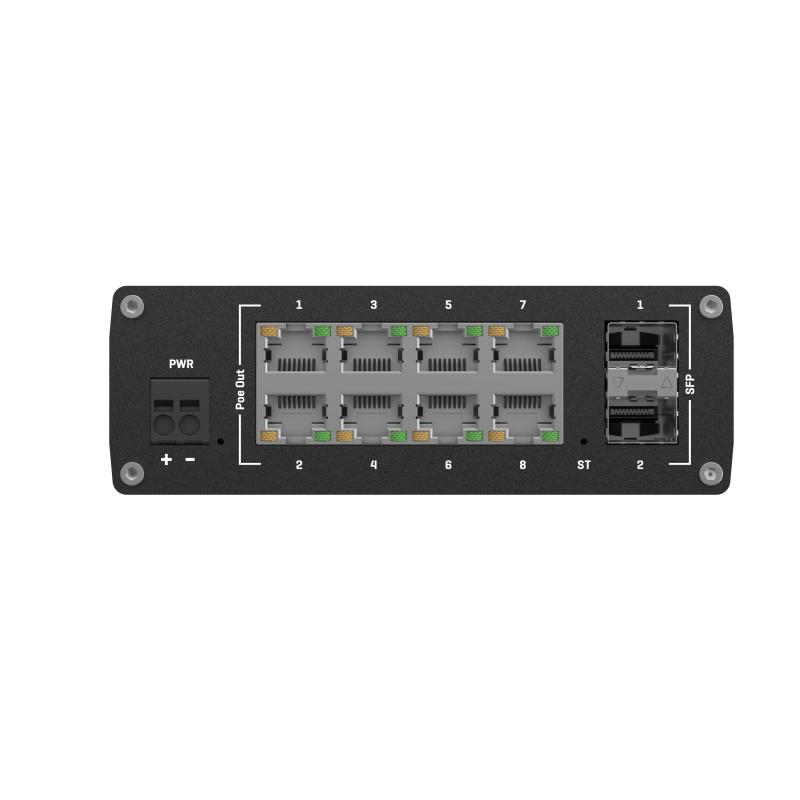 Teltonika TSW202 8 x Ethernet 2 x SFP Managed PoE+ Switch Teltonika TSW202 8 x Ethernet 2 x SFP Managed PoE+ Switch