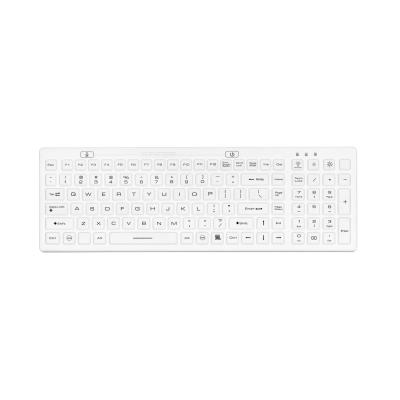 Tastatur GCQ Cleantype Medical TKG-110-GCQ-MED-IP68-BACKL-WHITE-USB-DE IP68