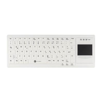 Tastatur Cleantype&reg;  Xtra Touch Protect TKG-083-GCQ-TOUCH-IP68-WHITE-USB-DE IP68