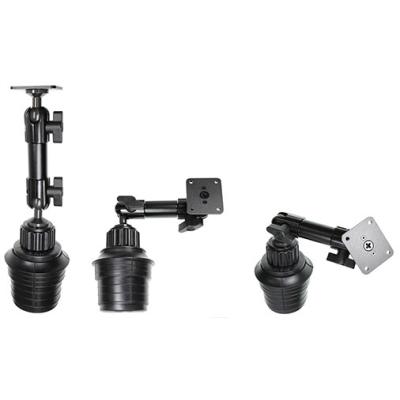 Sockelhalterung, 10,5'', mit Becherhalter-Befestigungssystem, Gesamtl&auml;nge: 267 mm, mit Kugel und Fl&uuml;