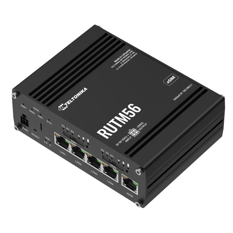 Teltonika RUTM56 Dual-Modem-Router, 5G, eSIM