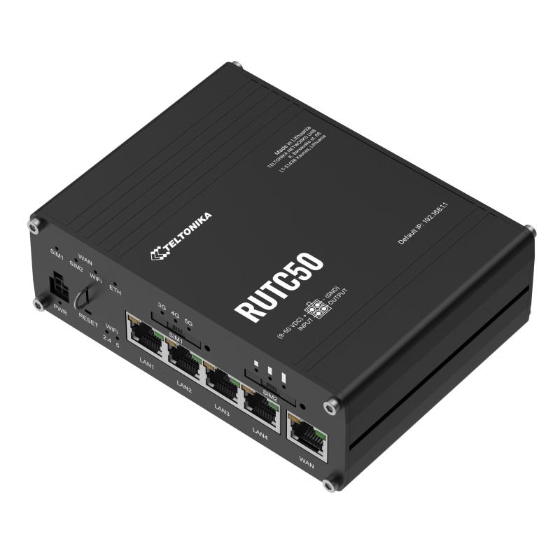 Teltonika RUTC50 5G Powerhouse mit Wi-Fi 6